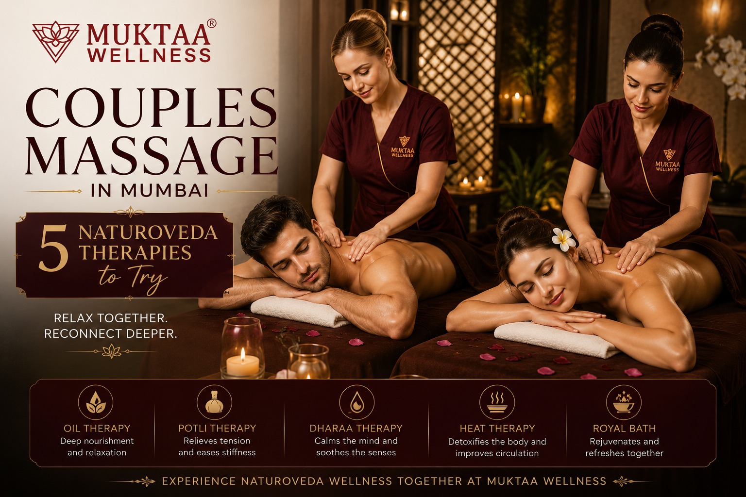 Couples Massage in Mumbai: 5 Naturoveda Therapies to Try